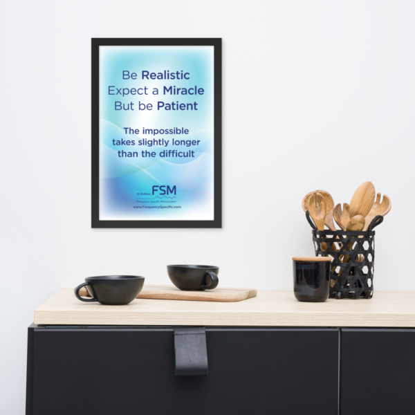 Be Realistic FSM Framed Poster [shipped by printful] - Image 2