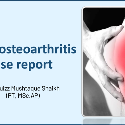 Image for Frequency Specific Microcurrent for Treatment of Knee Osteoarthritis: A Case Report by Muizz Mushtaque Shaikh