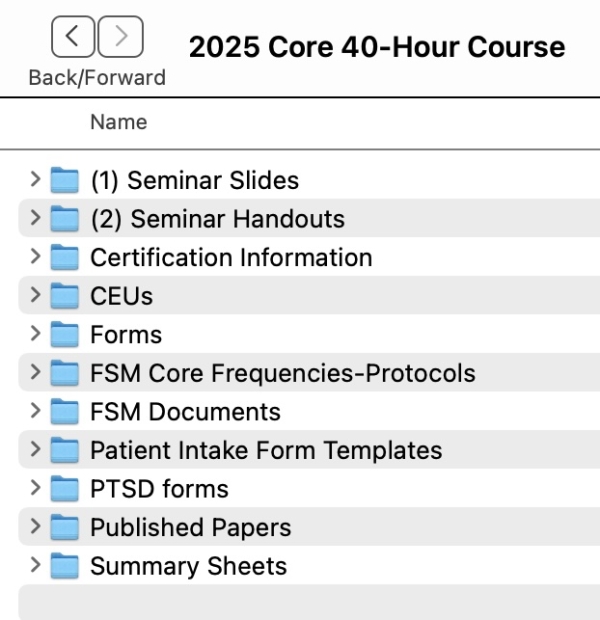Fsm Core System FSM Core 40-Hour On-Line Course 2025 - Frequency Specific Microcurrent ...